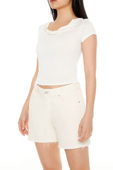 Cowl Cropped Tee