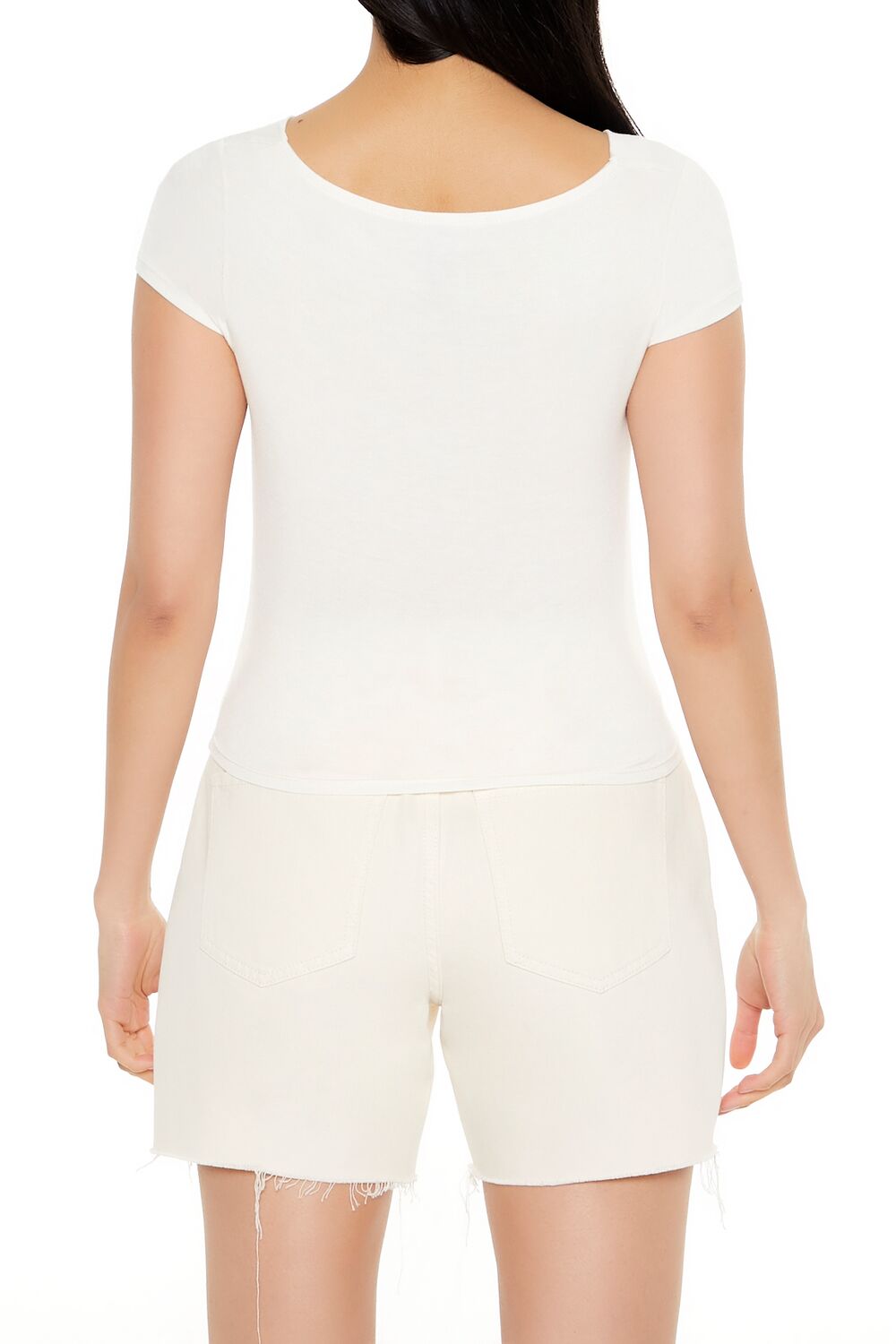 Cowl Cropped Tee
