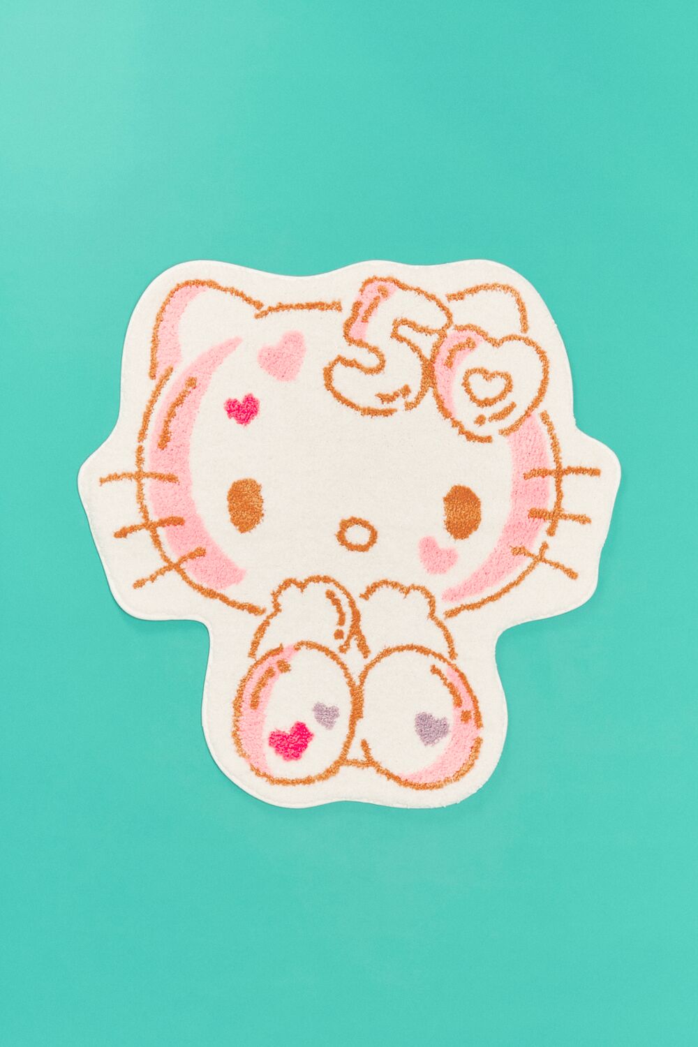 Plush Heart Hello Kitty Rug