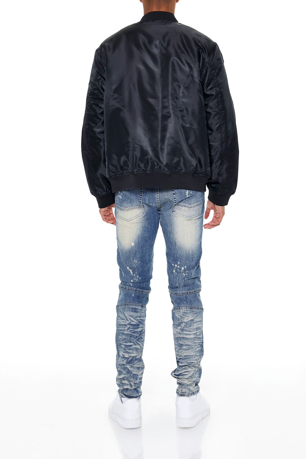 Destroyed Moto Skinny Jeans