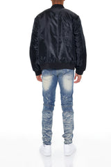 Destroyed Moto Skinny Jeans