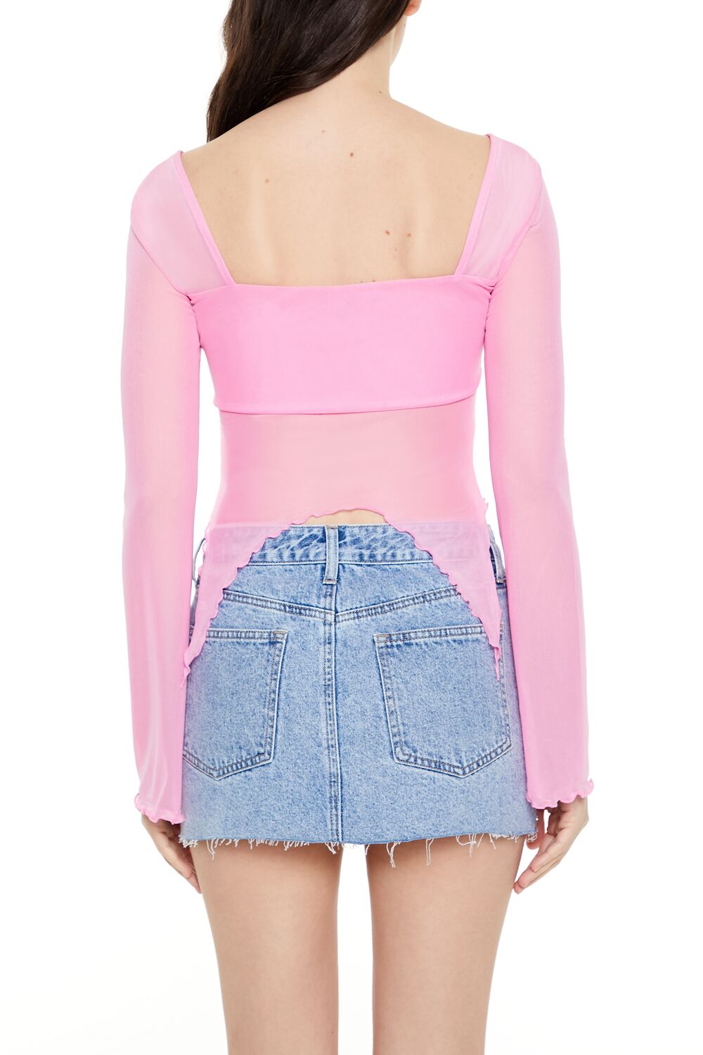 Sheer Split-Hem Top