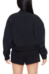 Zip-Up Cargo Bomber Jacket