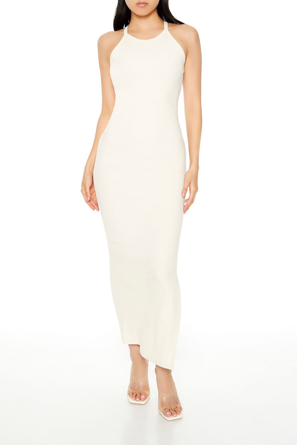 Ribbed Racerback Maxi Dress