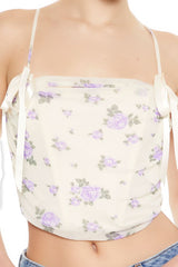 Floral Mesh Bow Cami