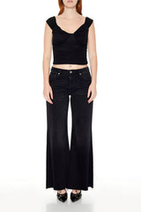 Ruched Bustier Crop Top