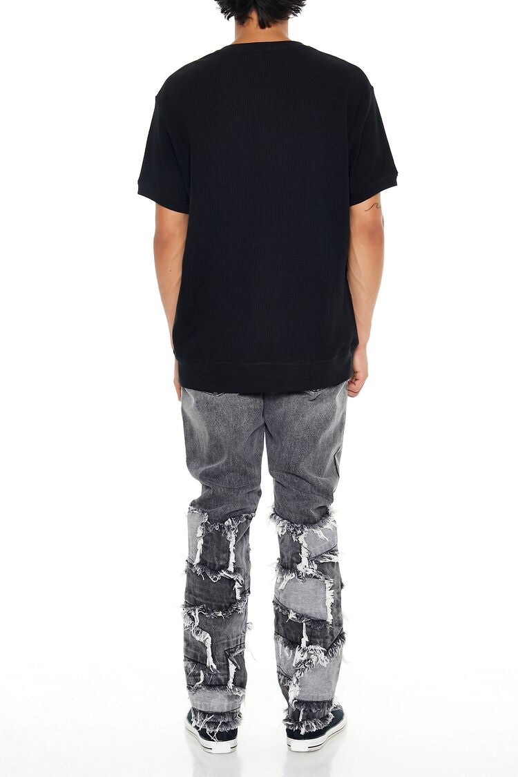 Reworked Destroyed Slim-Fit Jeans