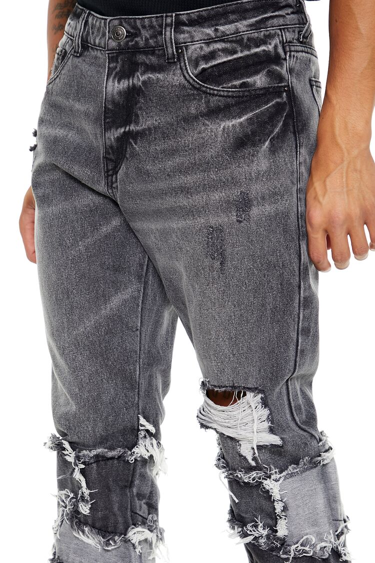 Reworked Destroyed Slim-Fit Jeans