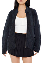 Quilted Zip-Up Jacket