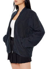 Quilted Zip-Up Jacket