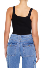 Ponte Knit Tank Bodysuit