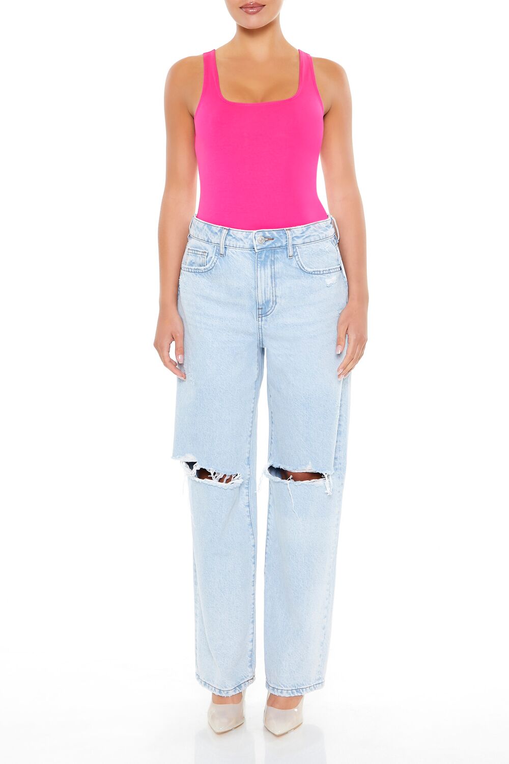 Ponte Knit Tank Bodysuit
