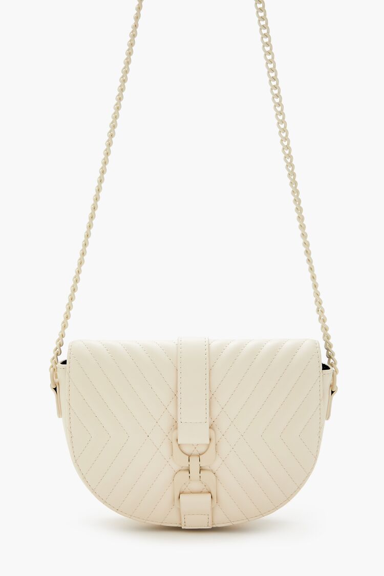 Quilted Crescent Crossbody Bag