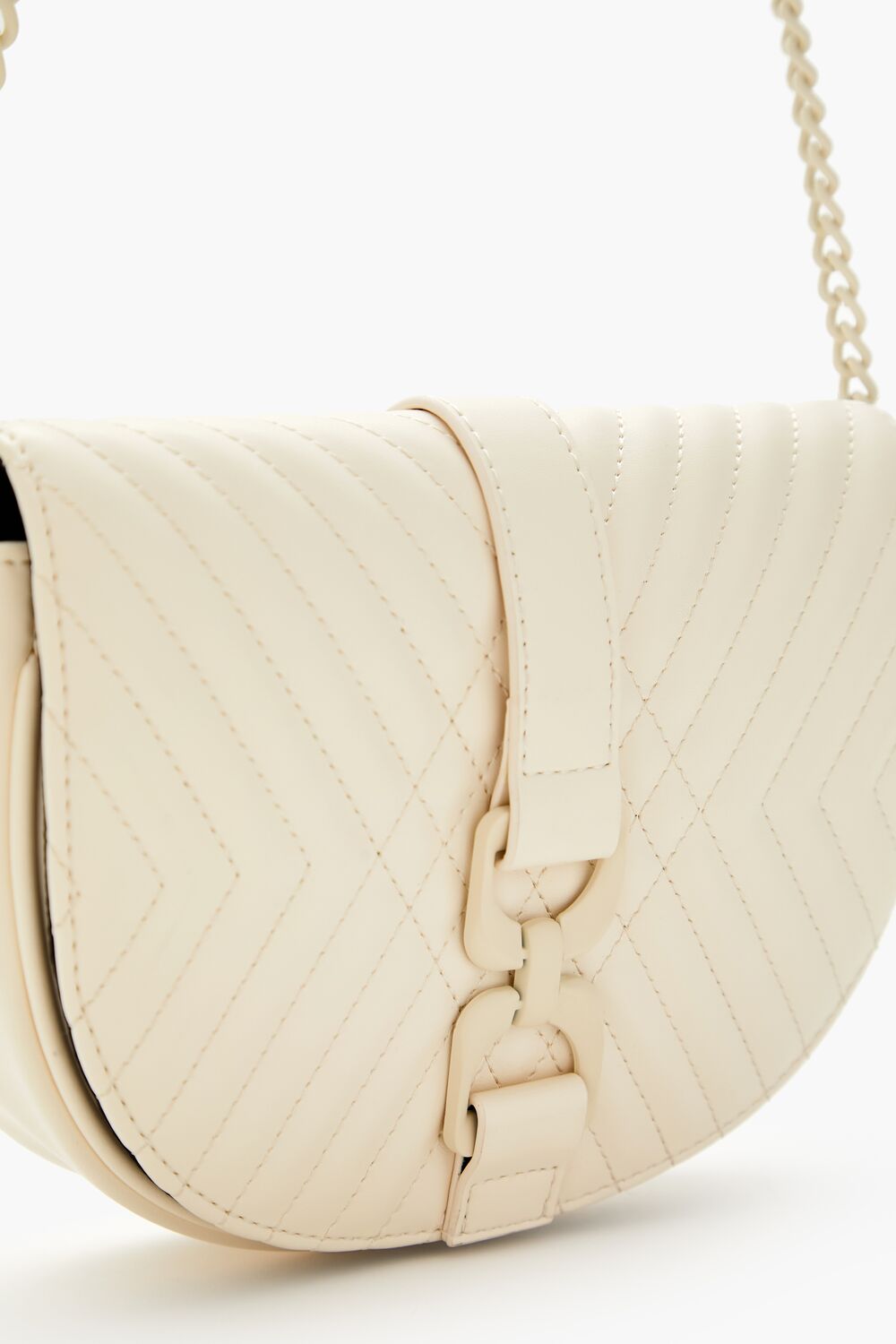 Quilted Crescent Crossbody Bag