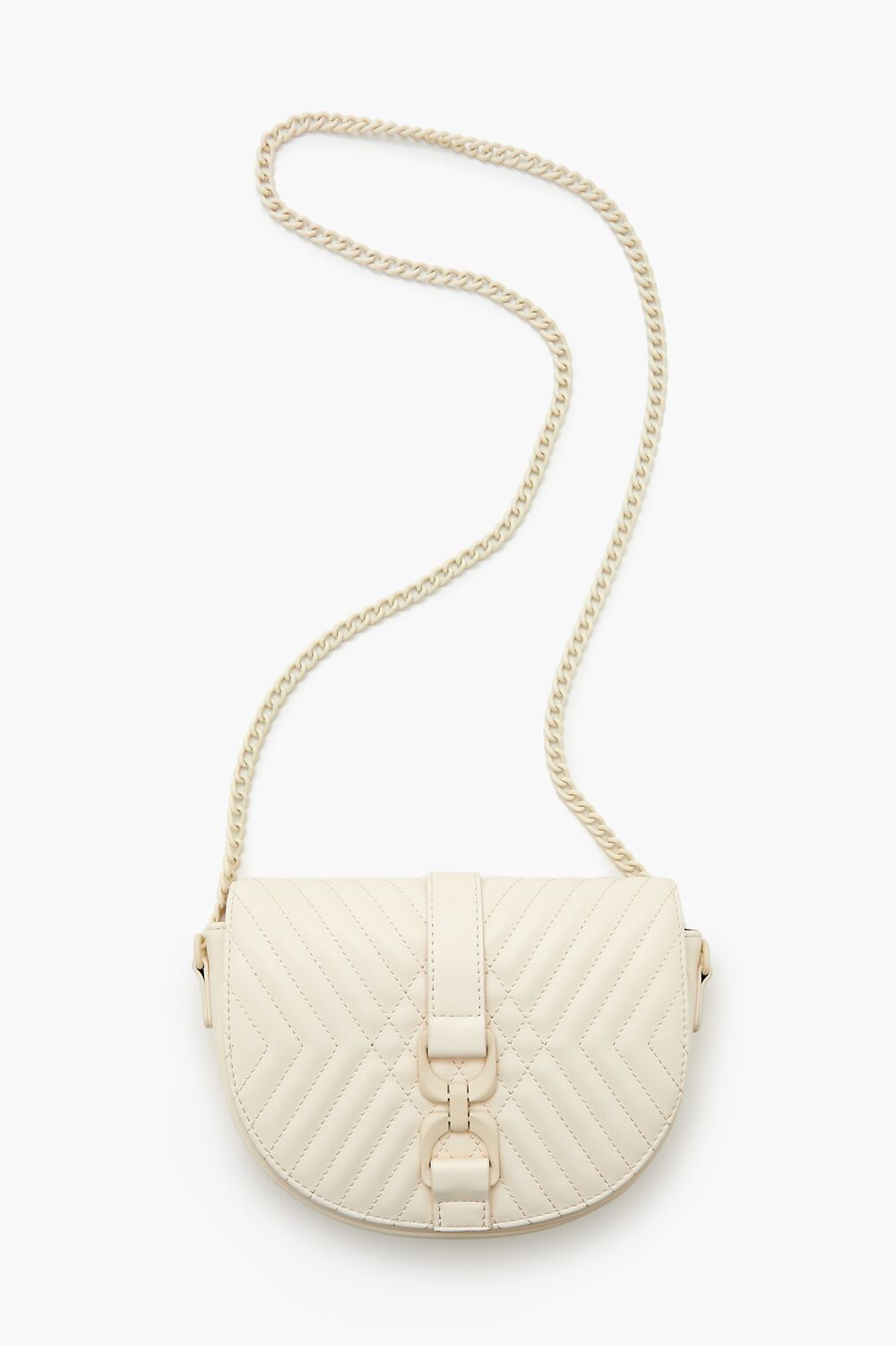 Quilted Crescent Crossbody Bag