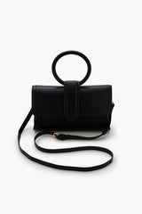 Faux Leather O-Ring Crossbody Bag