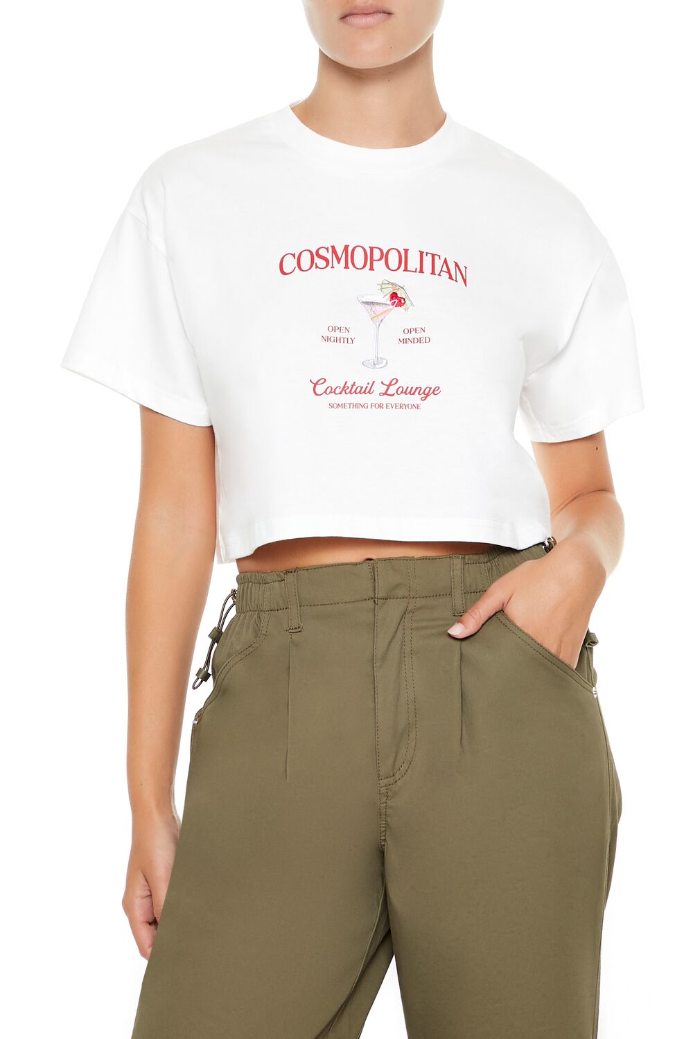 Cosmopolitan Cocktail Cropped Tee