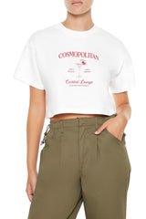 Cosmopolitan Cocktail Cropped Tee