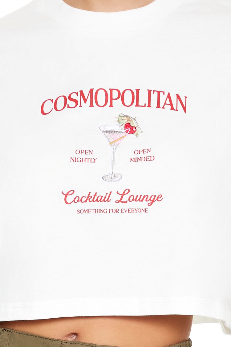Cosmopolitan Cocktail Cropped Tee