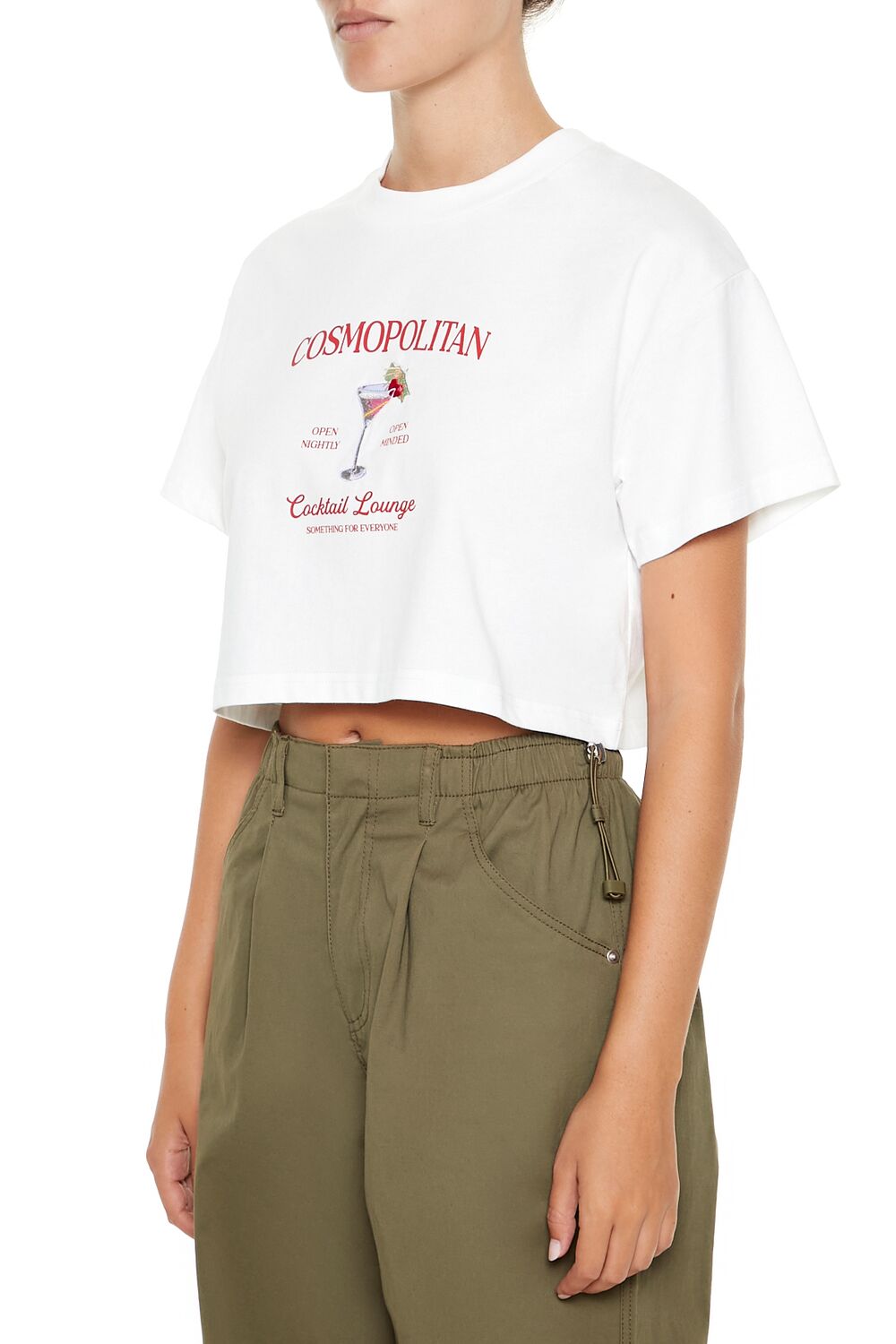 Cosmopolitan Cocktail Cropped Tee