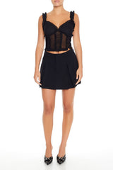 Shirred Mesh Cami