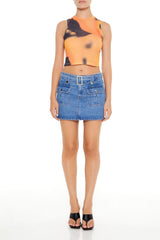 Cropped Tie-Dye Tank Top