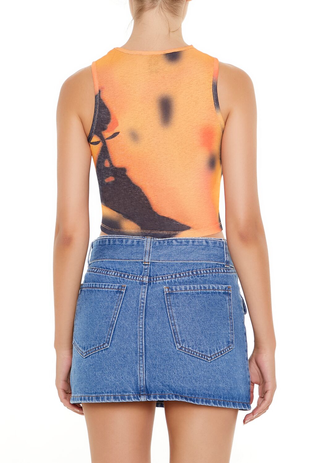 Cropped Tie-Dye Tank Top