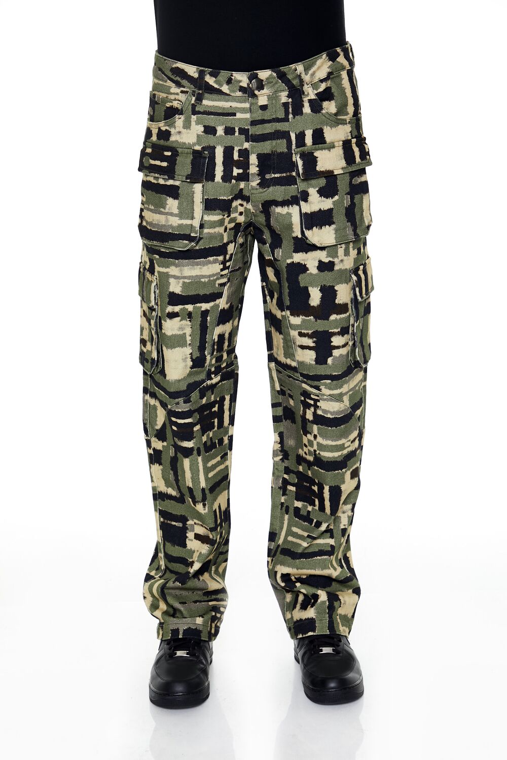 Geo Straight Cargo Pants