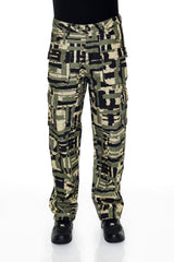 Geo Straight Cargo Pants