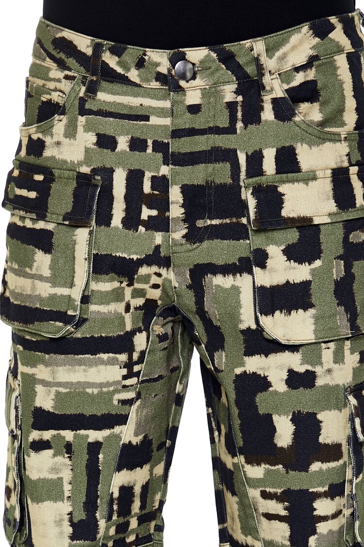 Geo Straight Cargo Pants