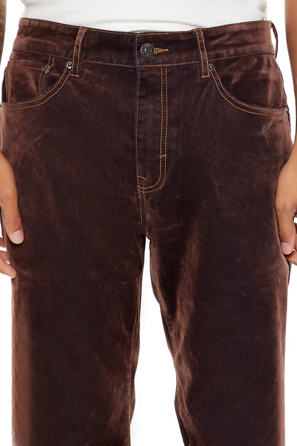 Textured Slim-Fit Jeans