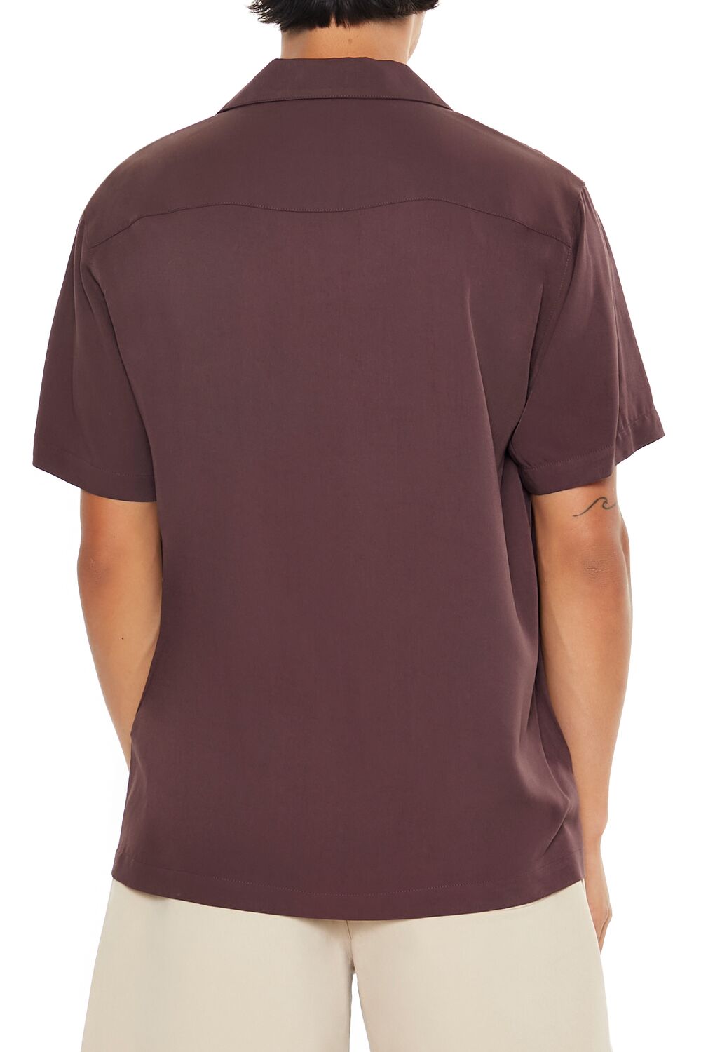 Cuban Collar Short-Sleeve Shirt