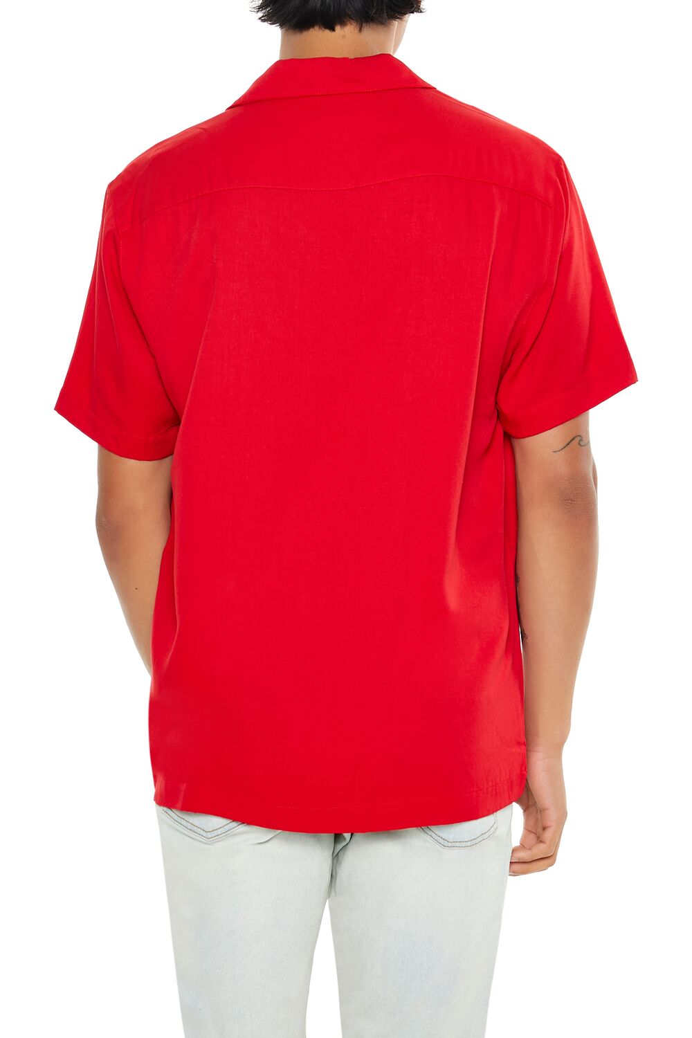 Cuban Collar Short-Sleeve Shirt