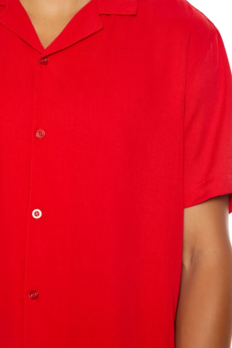Cuban Collar Short-Sleeve Shirt