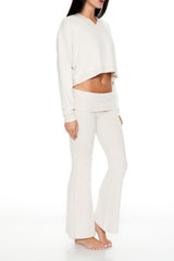 Foldover Flare Pajama Pants