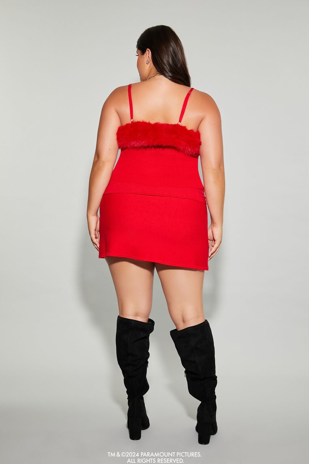 Plus Size Mean Girls Foldover Mini Skirt