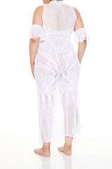 Plus Size Fishnet Lingerie Dress