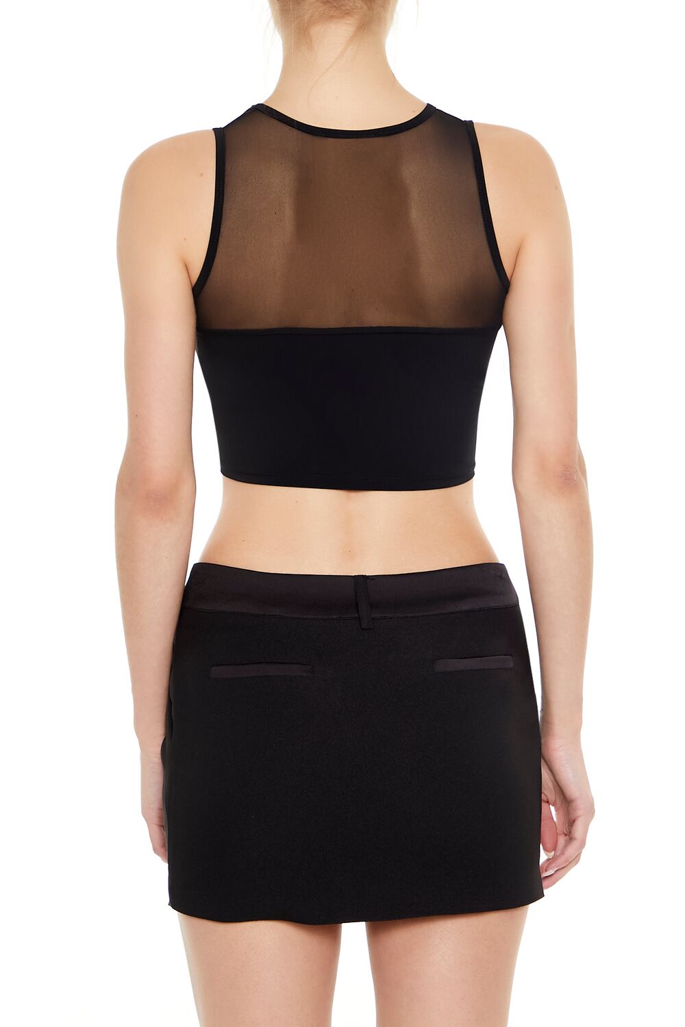 Ruched V-Hem Crop Top