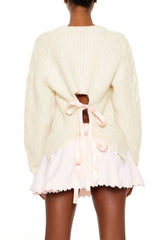 Tie-Back Bow Sweater