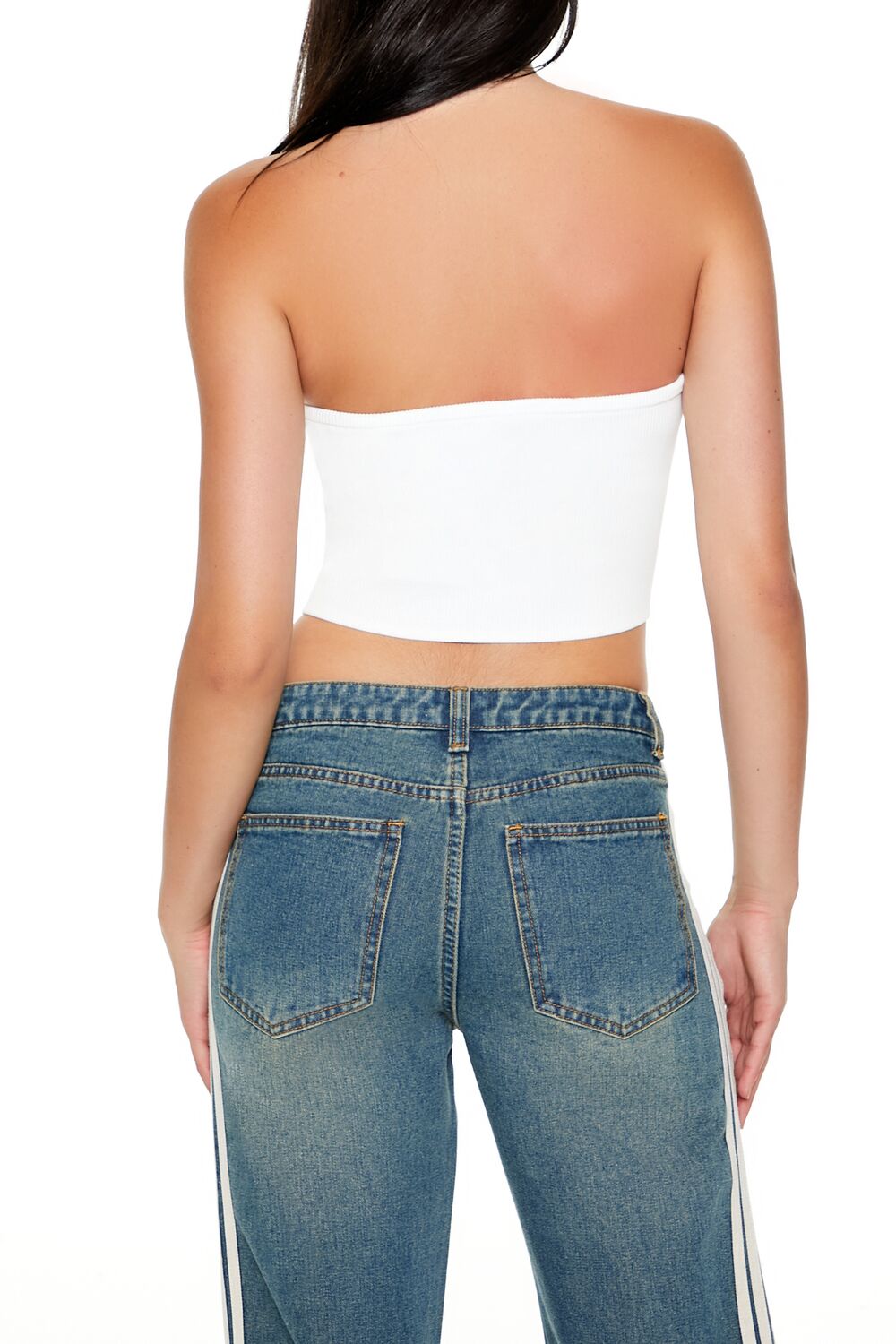 Sweater-Knit Tube Crop Top