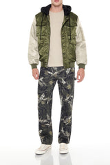 Colorblock Bomber Combo Jacket