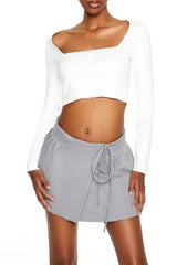 Sweater-Knit Crop Top