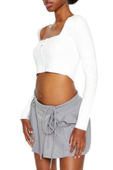 Sweater-Knit Crop Top