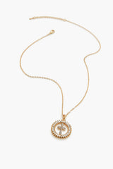 Faux Gem Cross Pendant Necklace