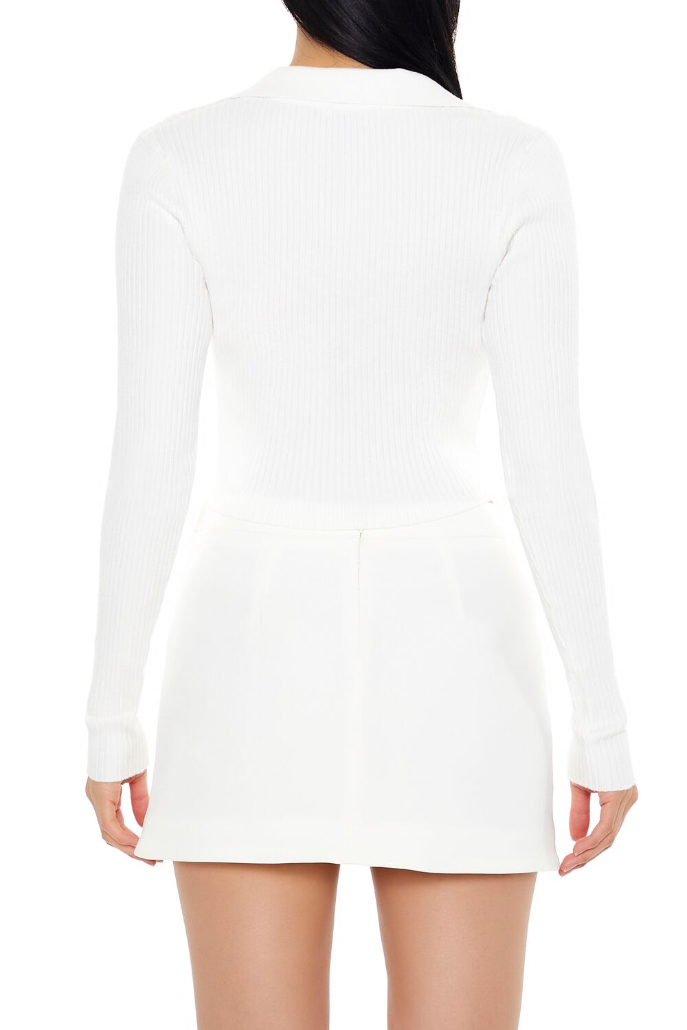 Ribbed Sweater-Knit Crop Top