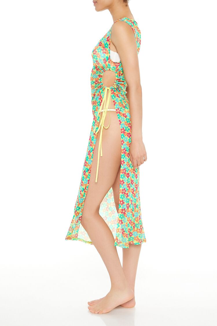 Floral Swim Cover-Up Midi Dress