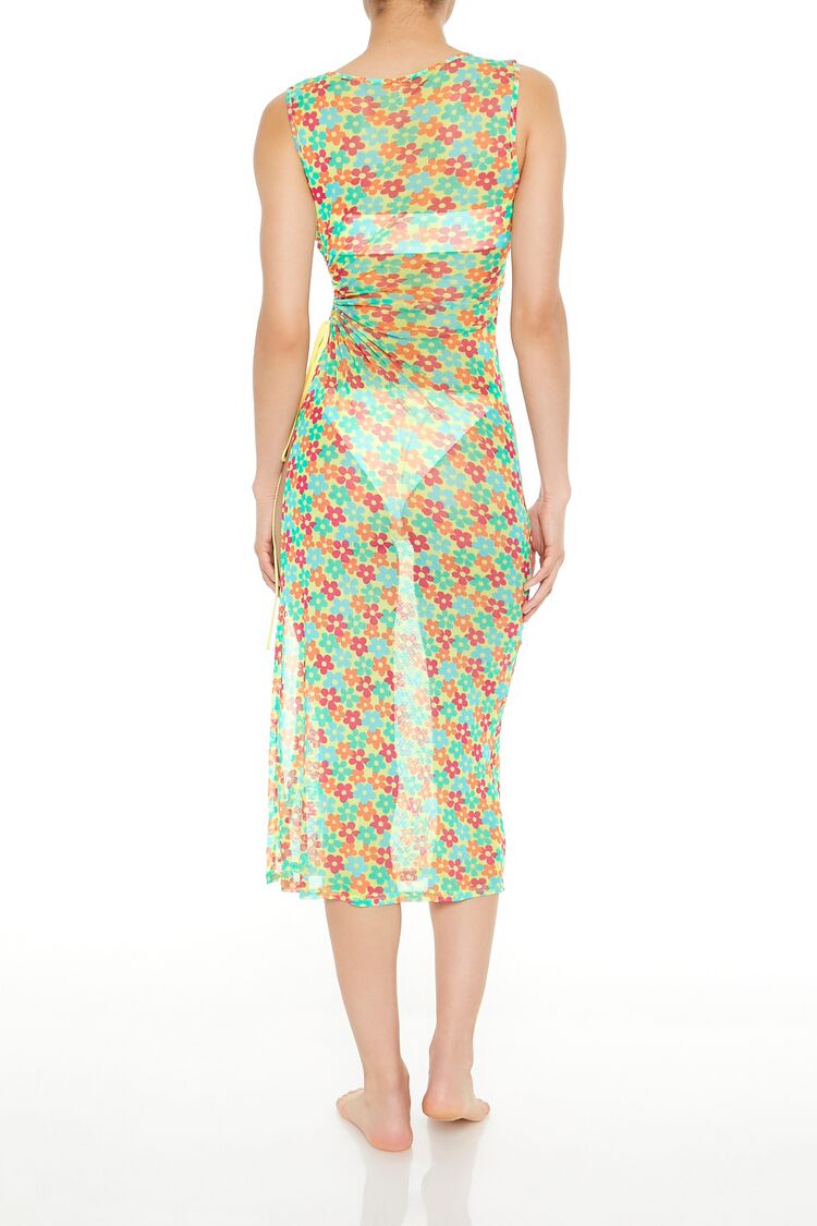 Floral Swim Cover-Up Midi Dress