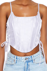 Lace-Up Corset Cami