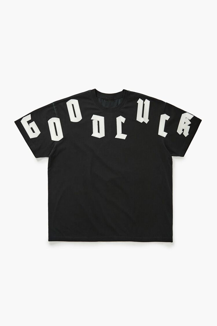 Good Luck Embroidered Applique Tee