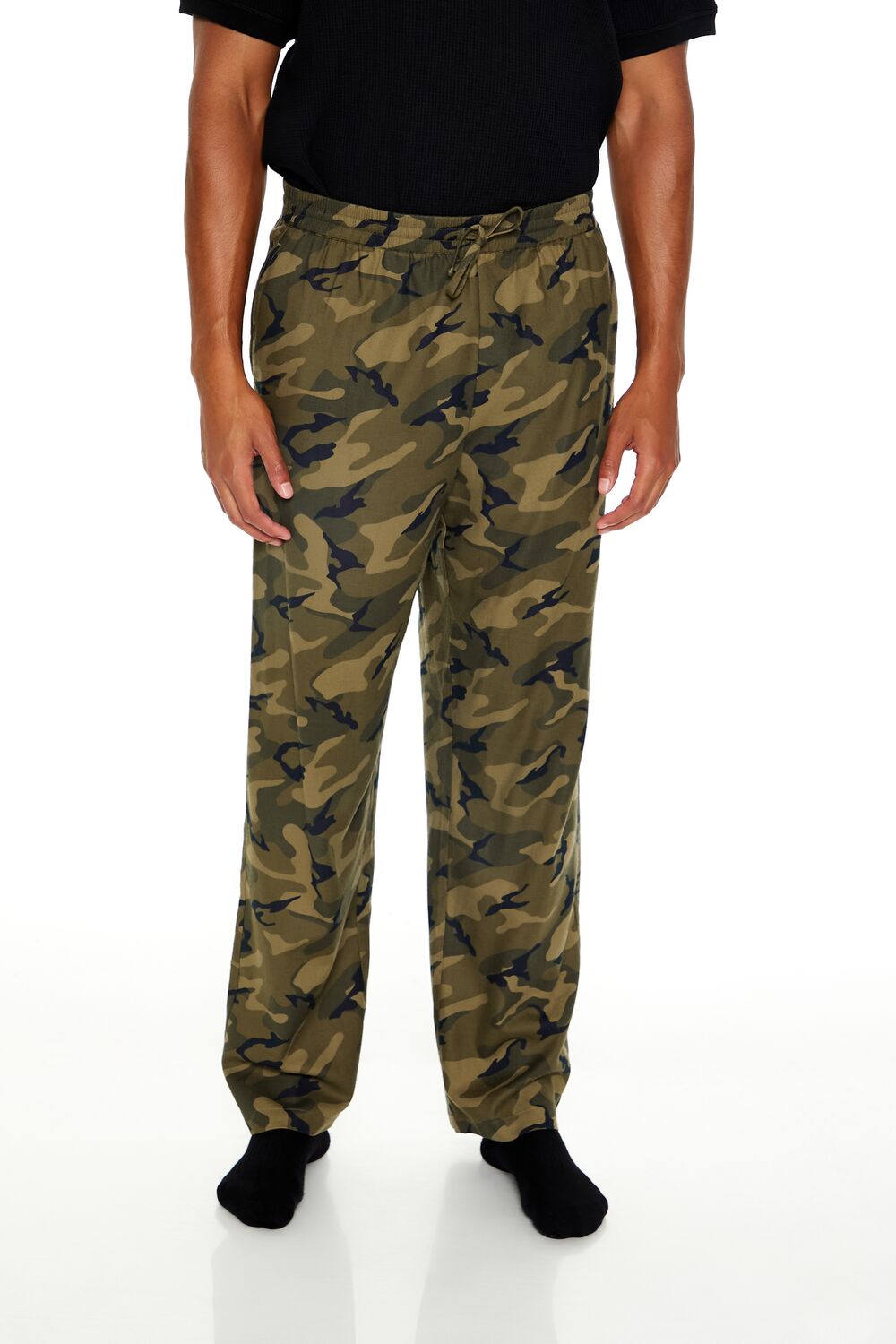 Camo Print Flannel Pajama Pants